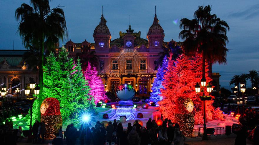 Llums de tots colors per Nadal a Montecarlo