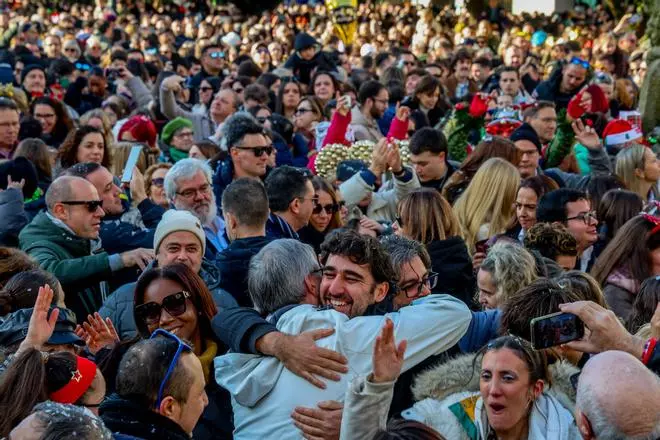 Las fotos de las campanadas anticipadas en Vilagarcía 2025