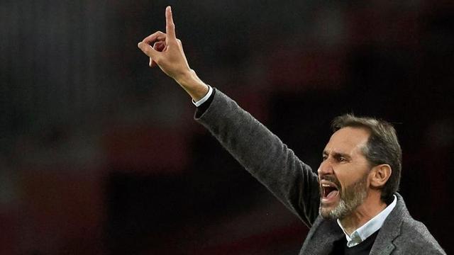 Vicente Moreno, en un partido con el Mallorca.