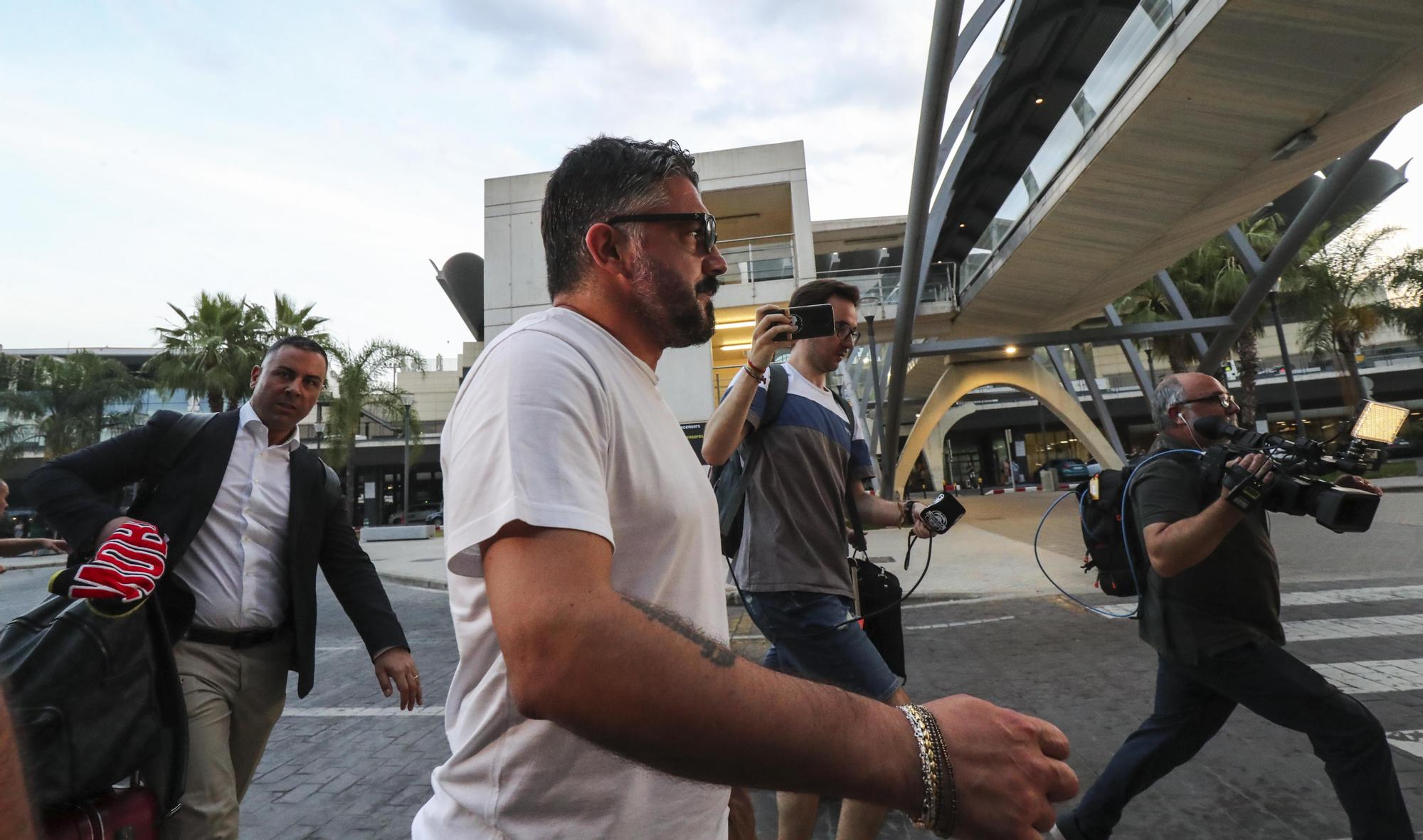 Así ha sido la llegada de Gattuso a Valencia CF