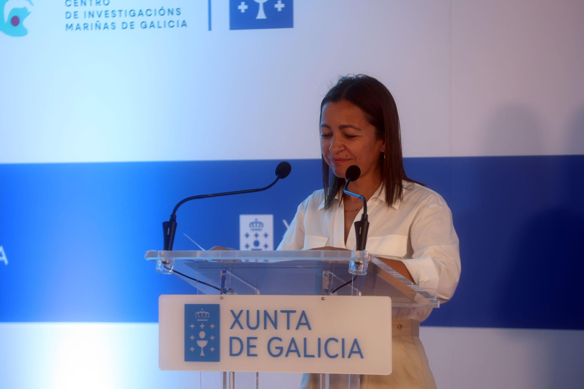 Asistentes a la conmemoración del 50 aniversario del CIMA, en Corón (Vilanova).