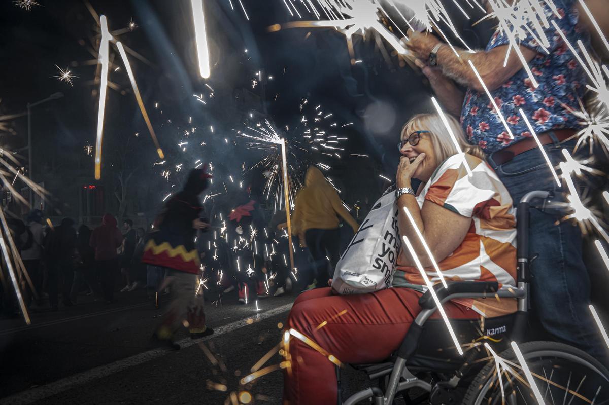 Dentro del correfoc de la Mercè