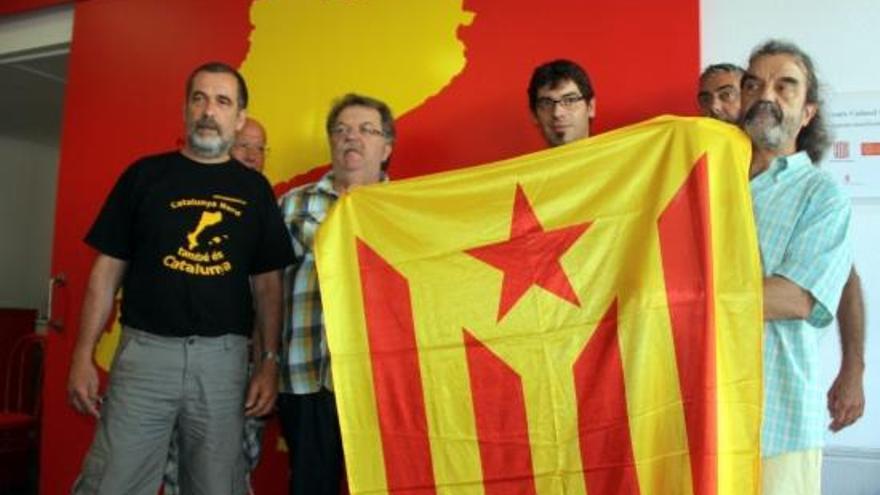 Catalans del nord amb una estelada.