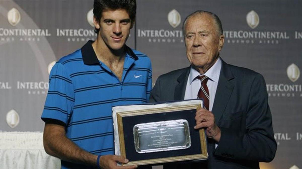 Enrique Morea junto a Del Potro