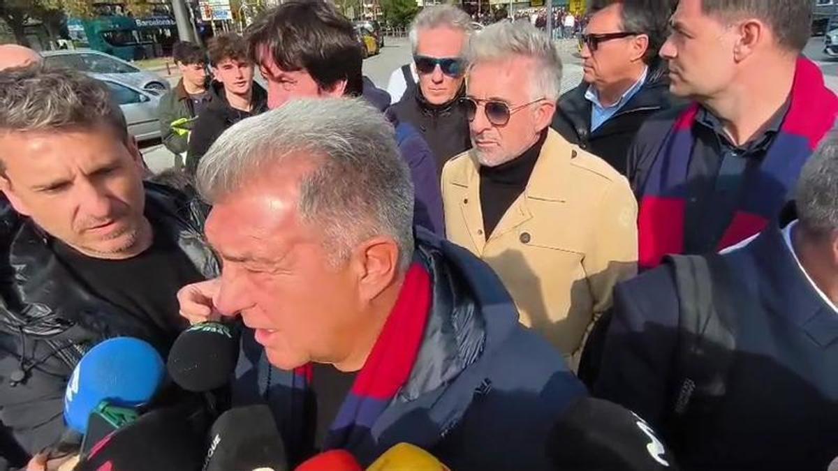 Laporta: "Me parece normal que Xavi muestre su apoyo a quien quiera, es su derecho y esto son elecciones democráticas"