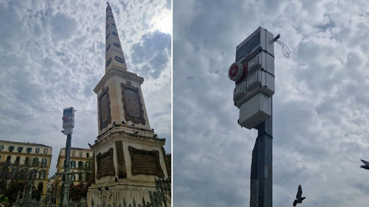 El obelisco a Torrijos, acompañado esta semana por el chirimbolo vigía, que enriquece el conjunto.