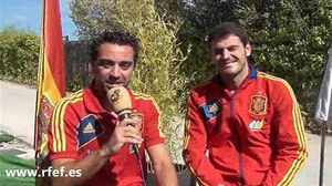 Xavi i Iker, molt contents amb el premi Príncep d’Astúries dels esports.