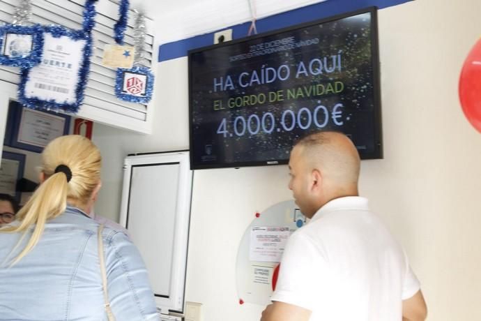 El, 03347, el Gordo cae en diez municipios de Gran Canaria