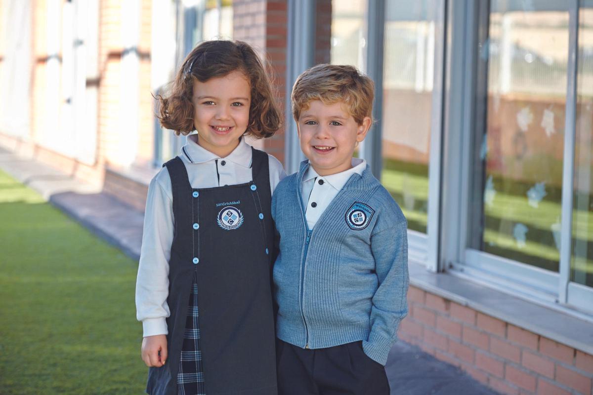 Dos alumnos de Infantil del Colegio San Cristóbal.