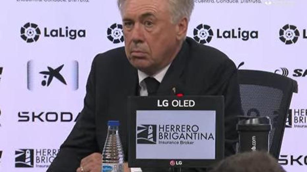 Ancelotti en rueda de prensa tras el encuentro