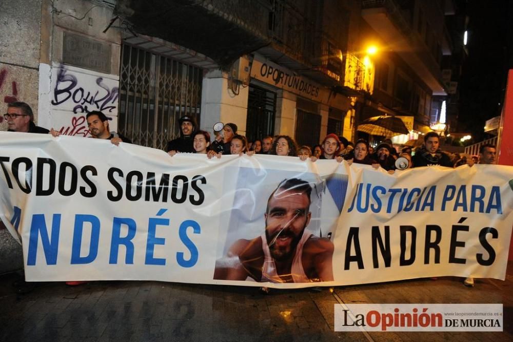 Protesta por la agresión a Andrés Martínez