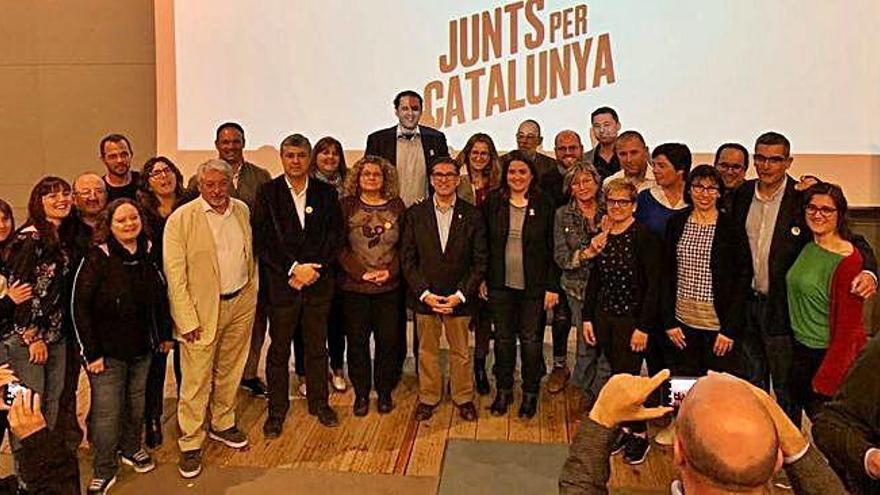 La presentació de la llista de Compromís-Junts per Catalunya a la Bisbal, amb Jaume Alonso-Cuevillas.