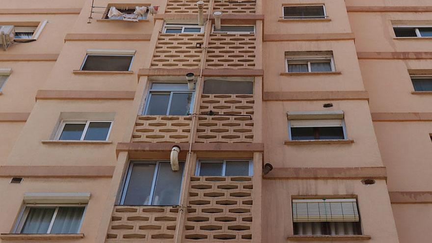 Un edificio de Ciudad Jardín, en Málaga capital.