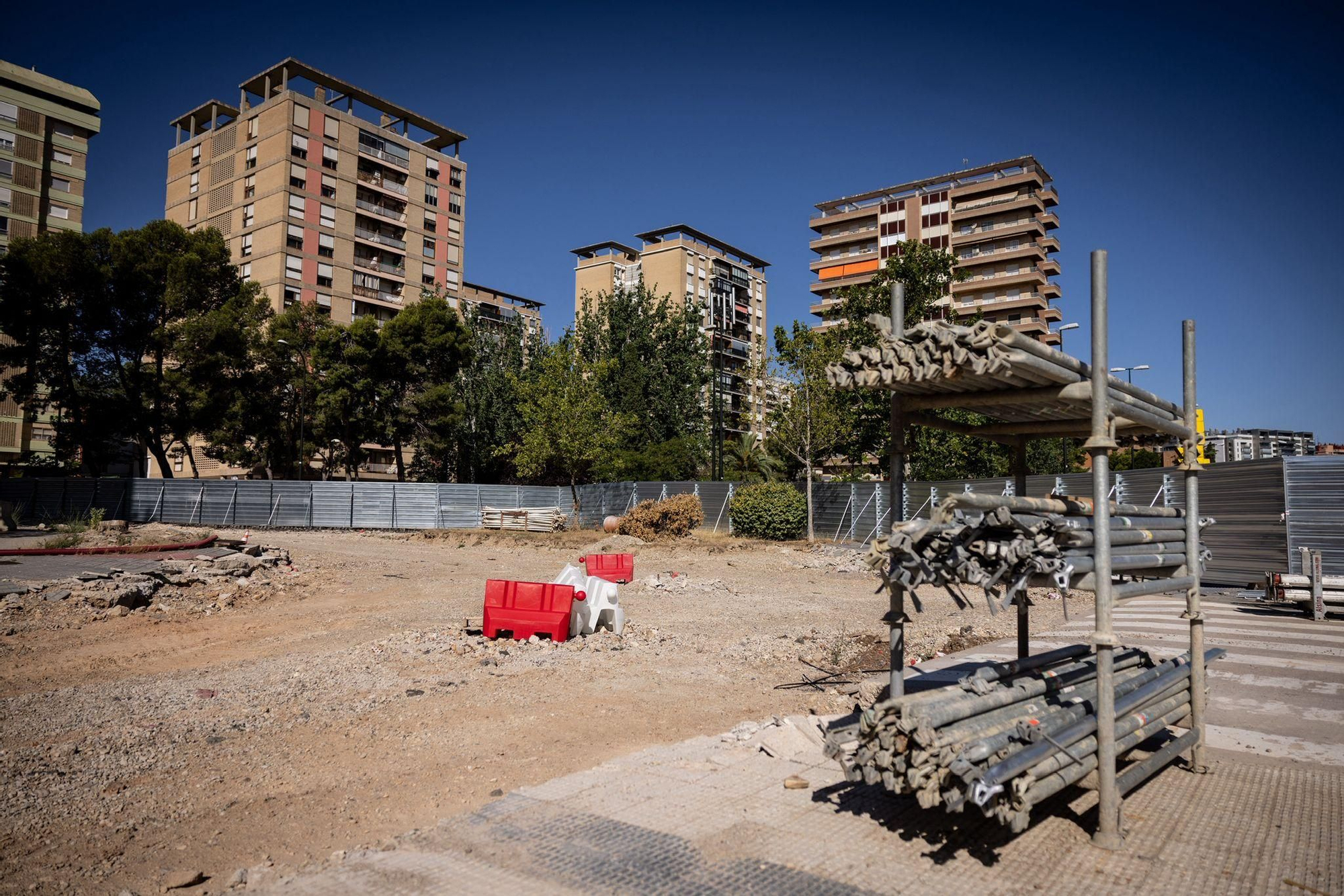 En imágenes | Visita a las obras de La Romareda cuando se cumple un año del inicio de los trabajos