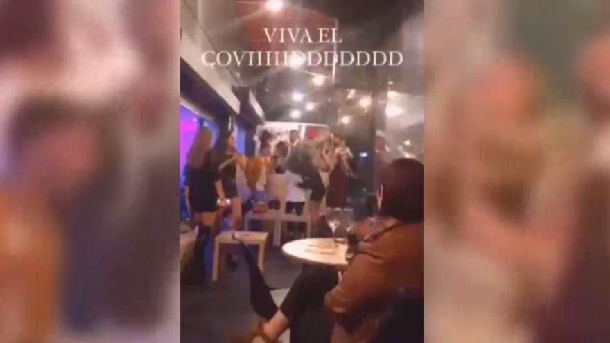 Desalojo de un bar de copas en Vecindario