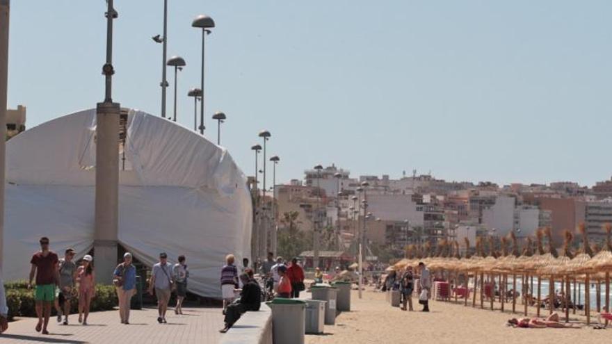 Neuer Look nur für eine Strandbar an der Playa de Palma