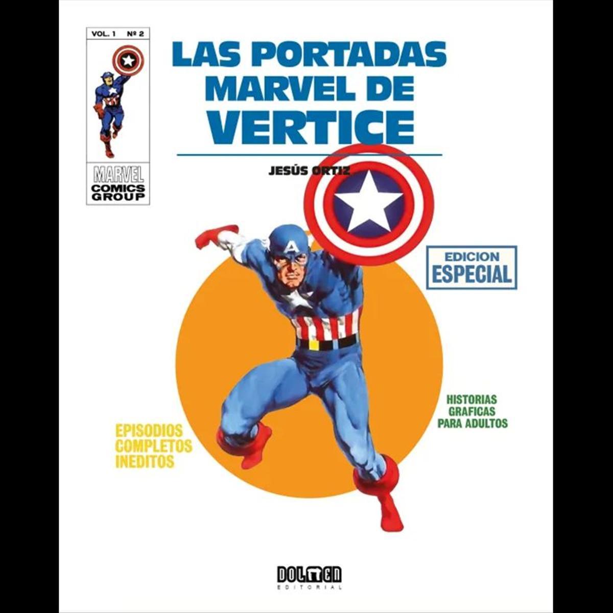 Portada del libro 'Las portadas de Marvel de Vértice'