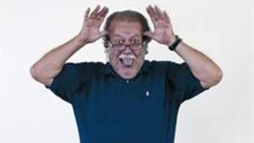 Óscar Nebreda, el pasado jueves. Se jubiló en el 2010, pero su humor sigue intacto.