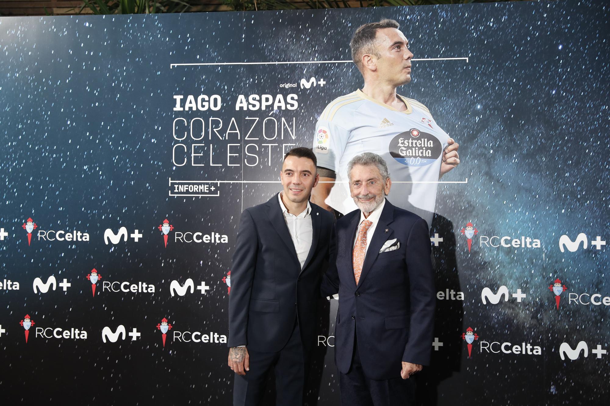 La 'premiere' de "Iago Aspas, corazón celeste", en imágenes