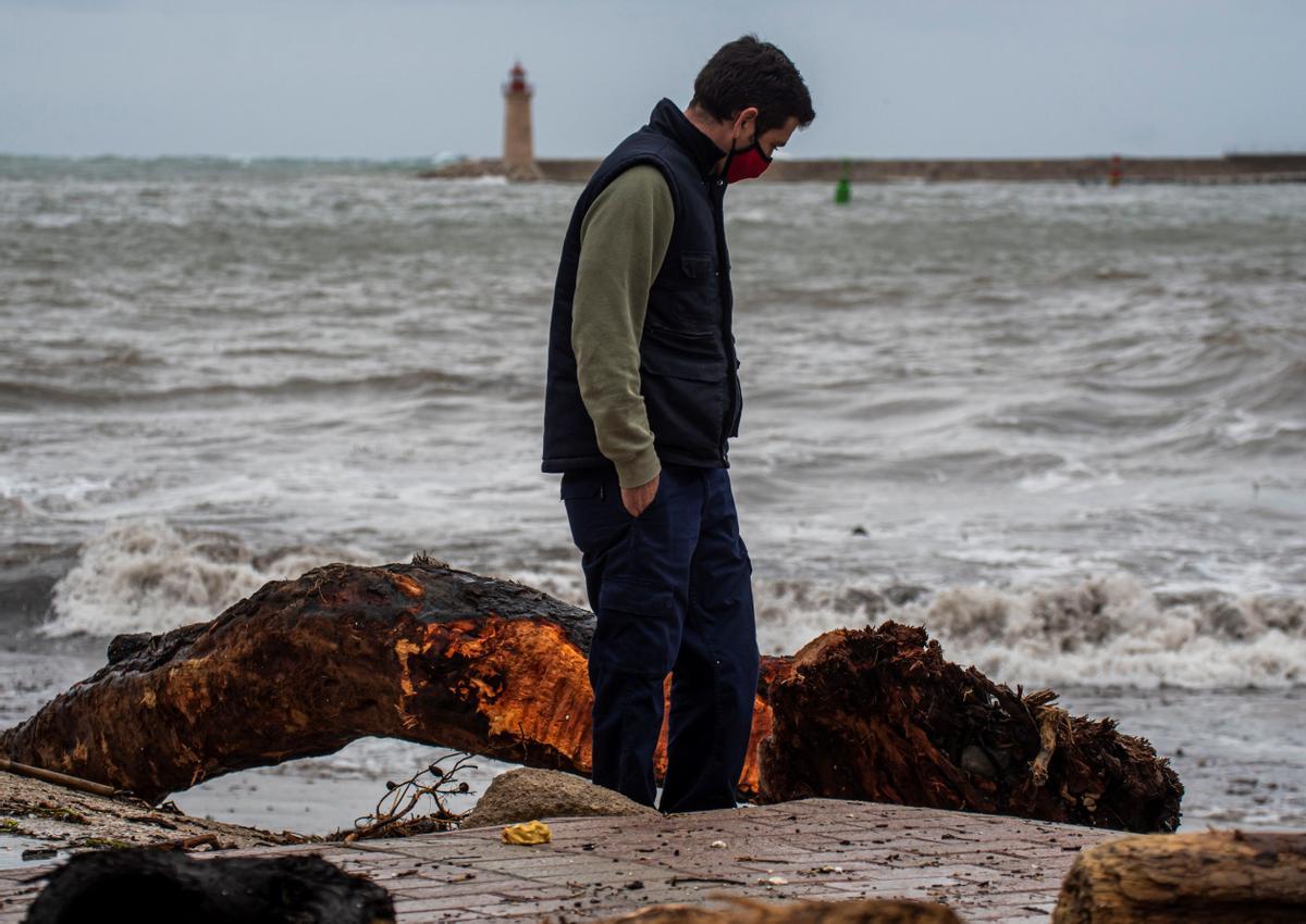 La borrasca Bella provoca grandes destrozos en el Port d'Andratx