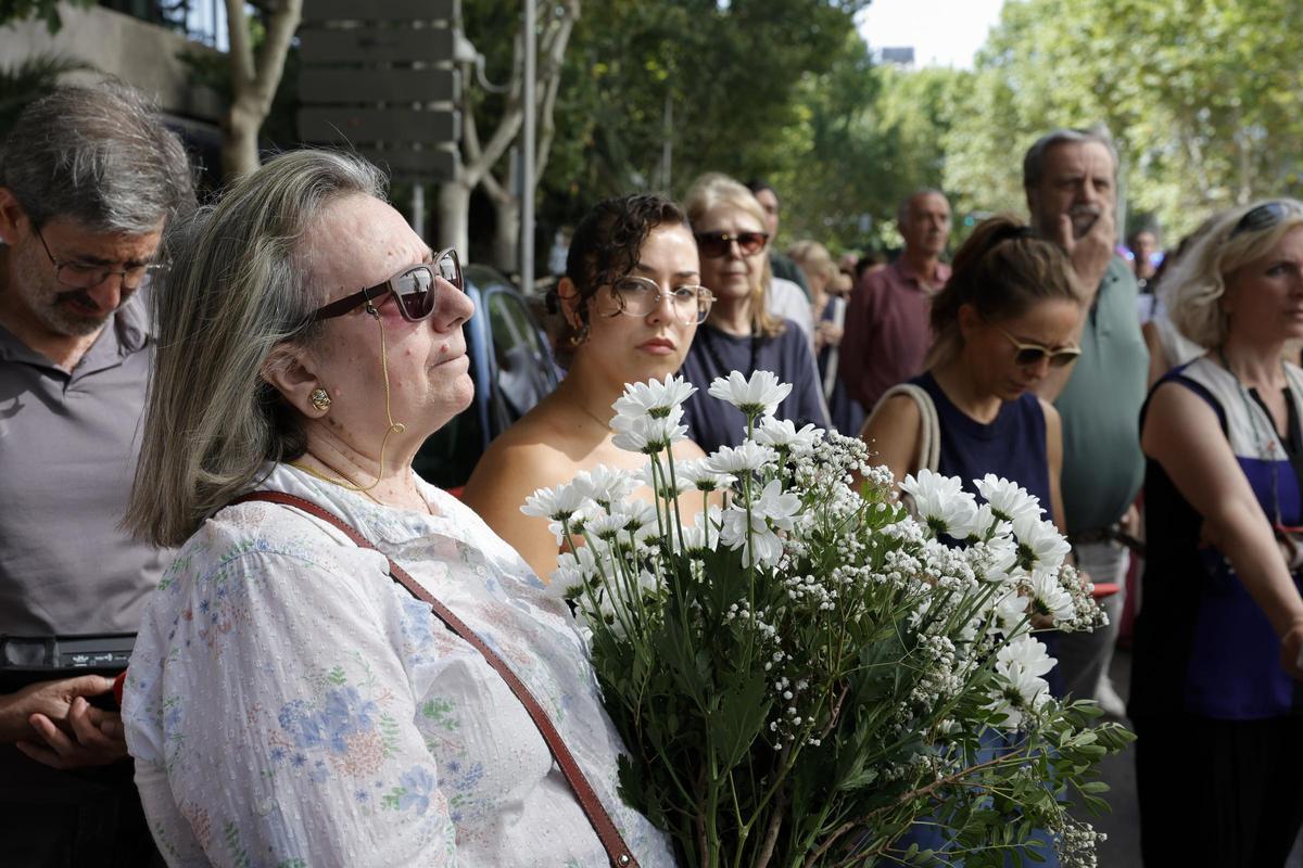 Concentración en repulsa por la muerte de Juan F. G.