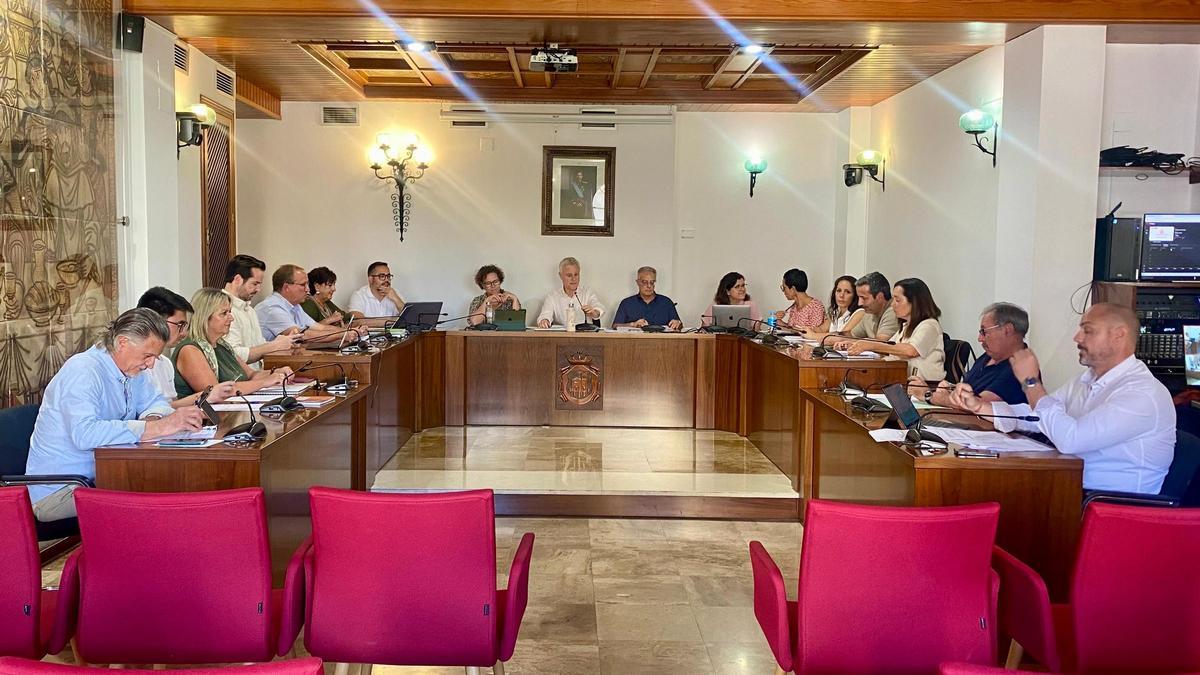 El pleno municipal de l'Eliana esta semana pasada.