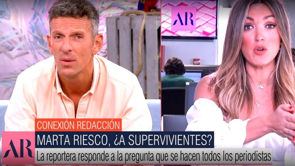 Gran bronca entre Marta Riesco y Joaquín Prat por el comentario de las "neuronas" y un zasca inesperado al presentador