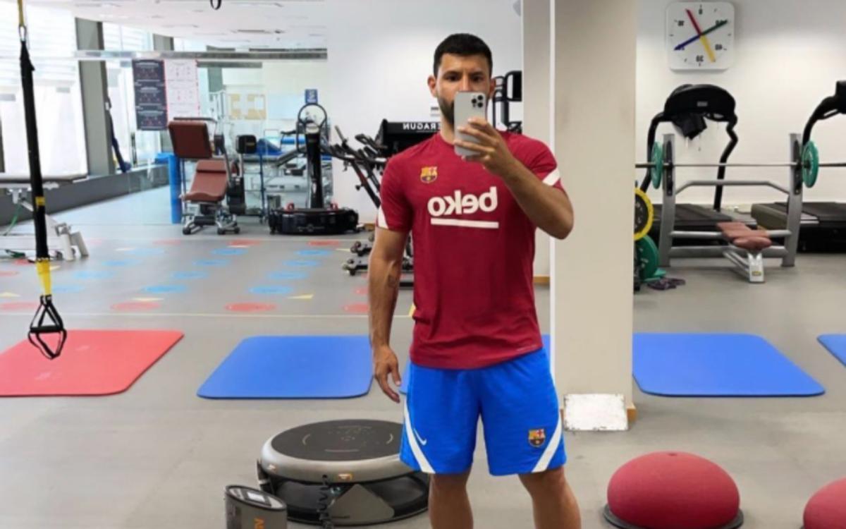 Agüero regresa antes de lo previsto a Barcelona ya se entrena como azulgrana