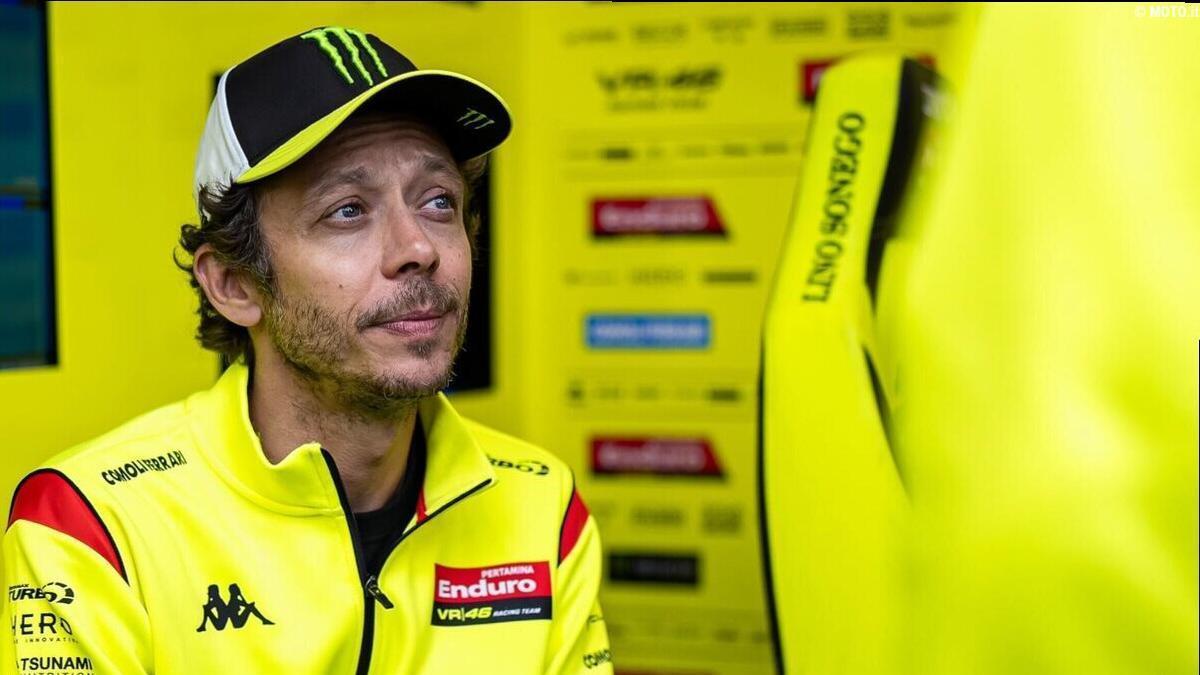 Valentino, de visita en el GP de Catalunya