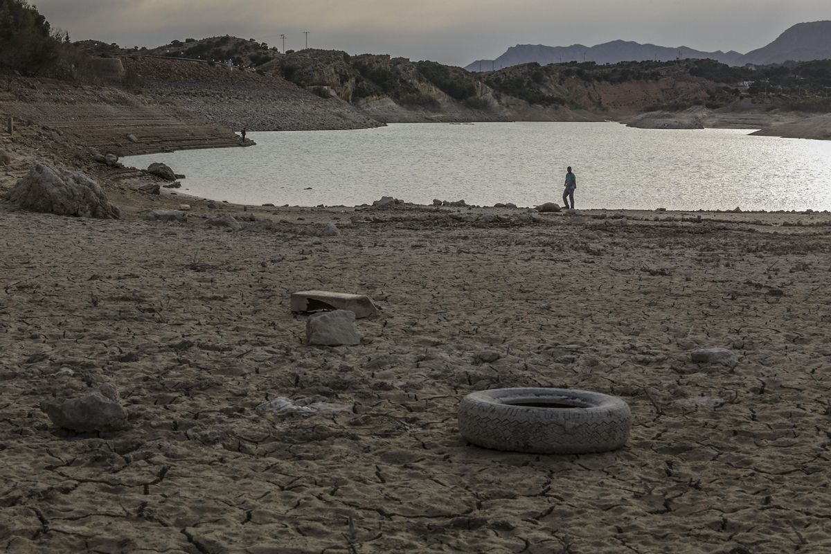 El pantano de Crevillent, uno de los más afectados por la sequía en la provincia de Alicante.