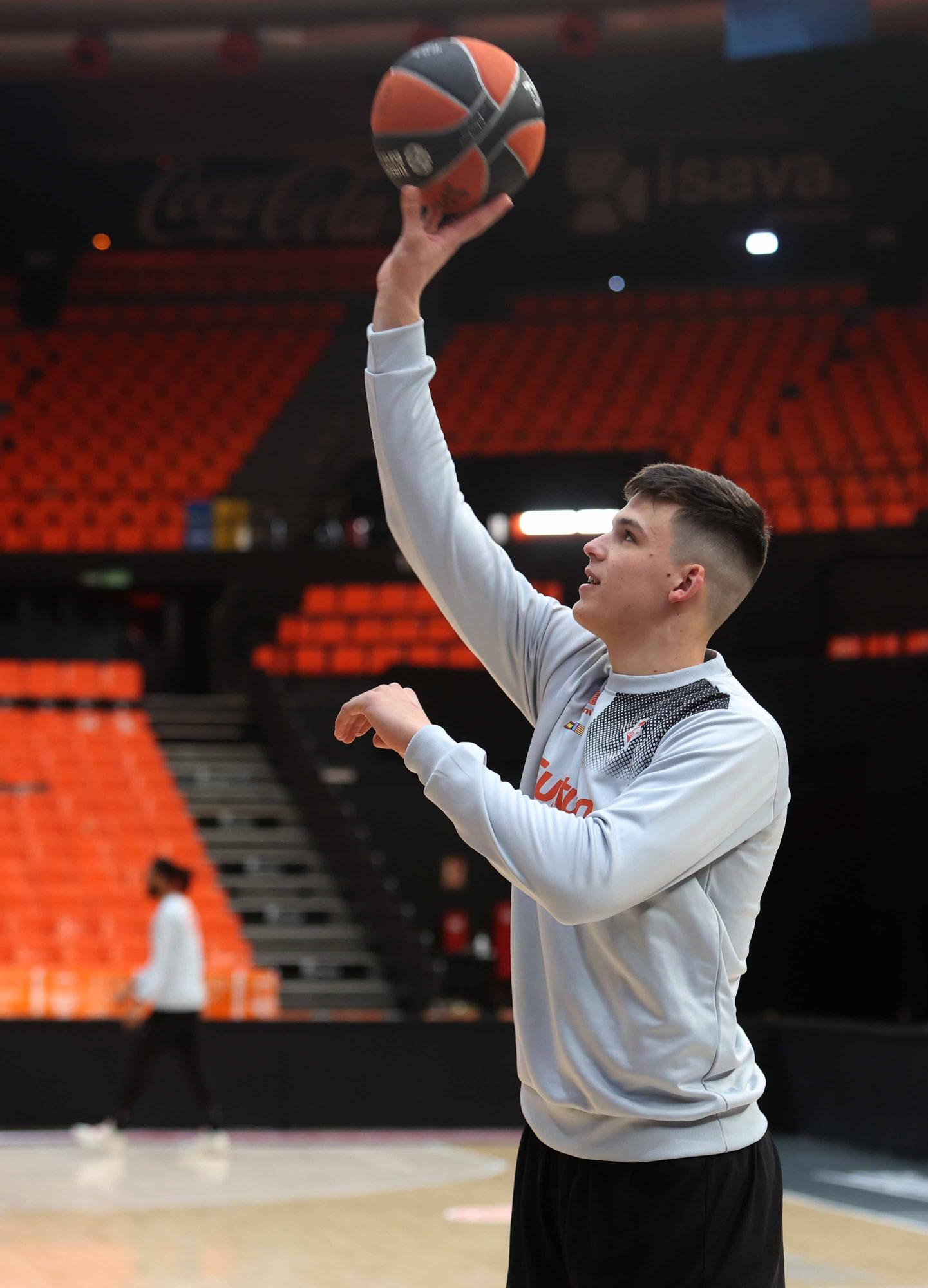 Entrenamiento previo al partido de Euroleague frente al Anadolu Efes Istanbul