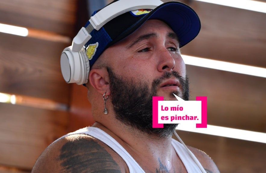Kiko Rivera en una actuación en Chipiona