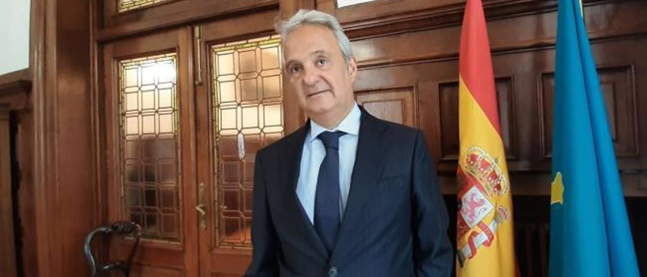 Jesús Chamorro, presidente del TSJA: "En los juzgados asturianos no hay riesgo de colapso"