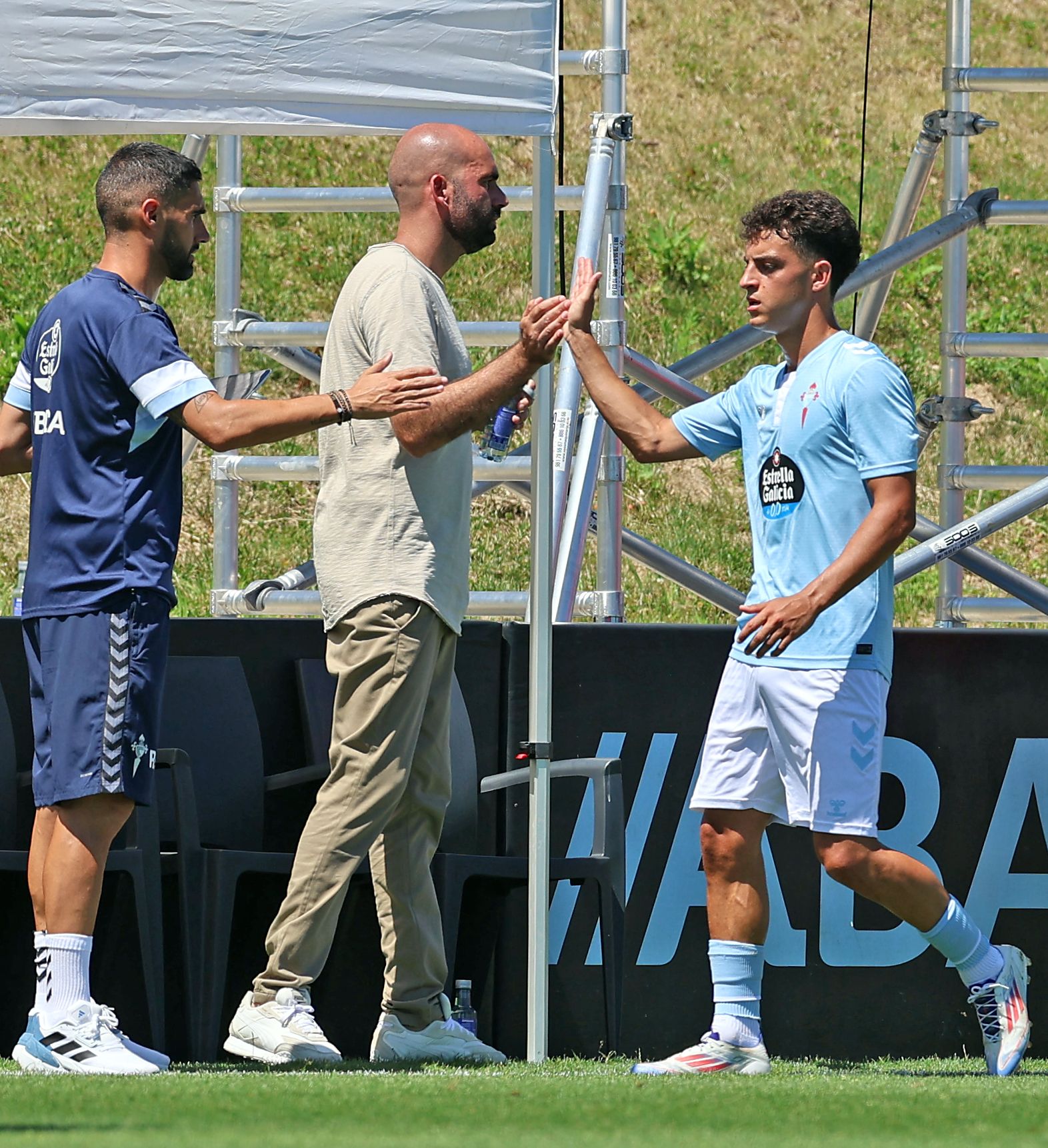 Las imágenes del amistoso Celta 2 - 1 Sporting de Gijón, en Afouteza