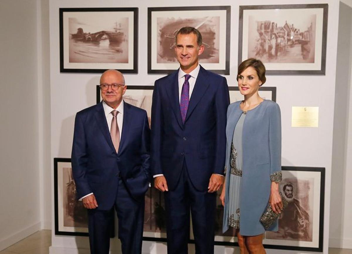 Los Reyes en su visita al Miami Dade College