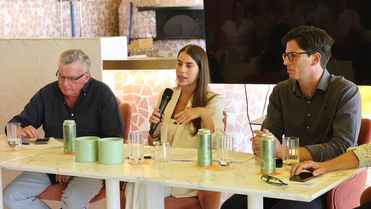Asamblea de la Asociación de Hoteleros de Sant Antoni y su Bahía, con su presidenta, Ana Gordillo, en el centro de la imagen.