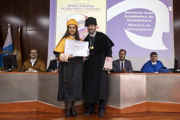 26.01.19. Las Palmas de Gran Canaria. Solemne Acto Académico con motivo de la Investidura de Doctores y Doctoras, que será presidido por el Rector Rafael Robaina. Salón de Actos del Edificio de Ingenierías Industriales y Civiles de la Universidad de Las Palmas de Gran Canaria (Campus de Tafira)  Foto Quique Curbelo