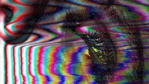 Fragmento de The Electric Kiss, película generada con IA proyectada en el +RAIN Film Festival.