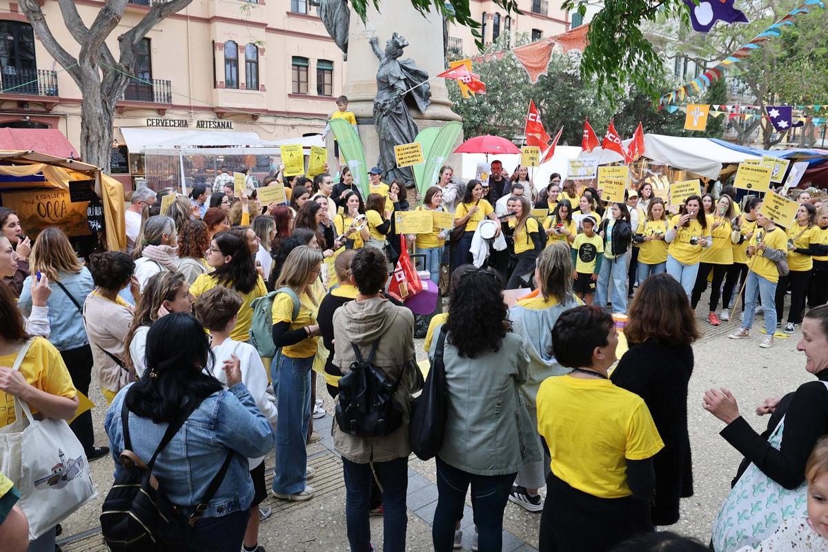 Protesta de las educadoras de Infantil de 0 a 3 años en Ibiza