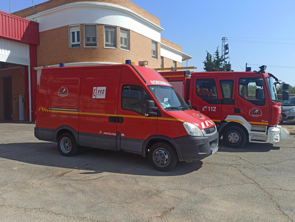 Parque Comarcal de Bomberos de Lucena, junto a la zona donde apareción el cuerpo.