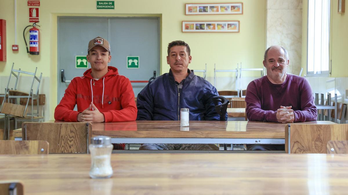 Residentes en uno de los albergues para personas sin hogar.