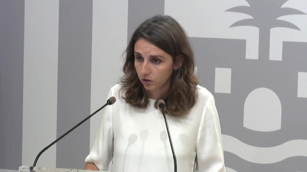 La regidora de Podemos Palma, Lucía Muñoz.