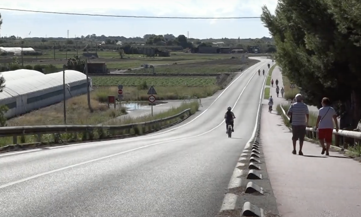 La ciutadania de Viladecans pren el Camí del Mar amb motiu de la Setmana de la Mobilitat