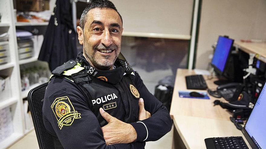 Xavier, el policia local de Caldes que va fer el salvament.