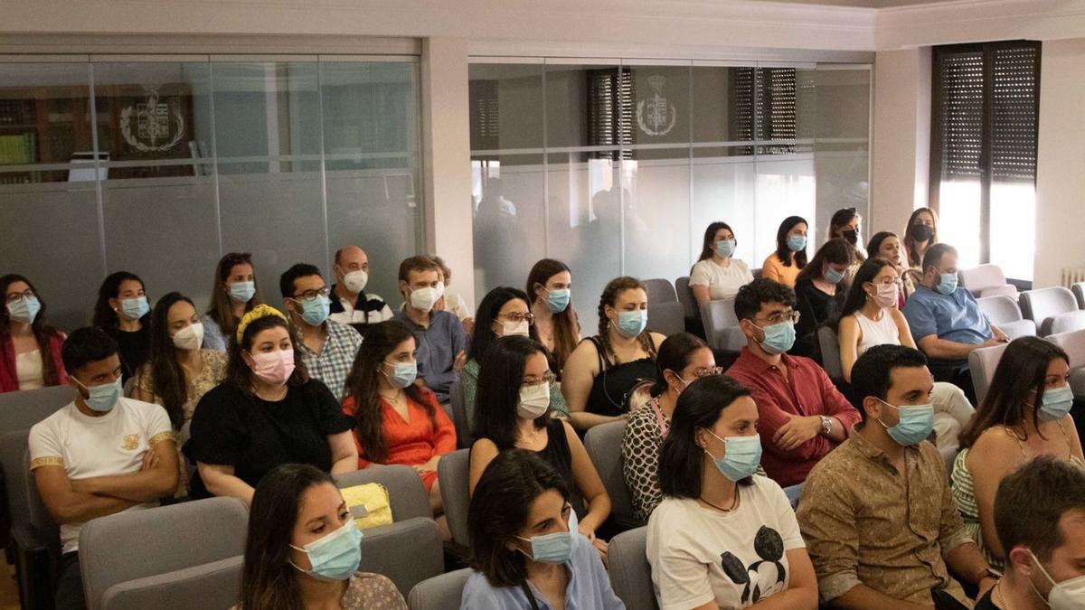 Acto de bienvenida a los MIR en el Colegio de Médicos de Zamora.