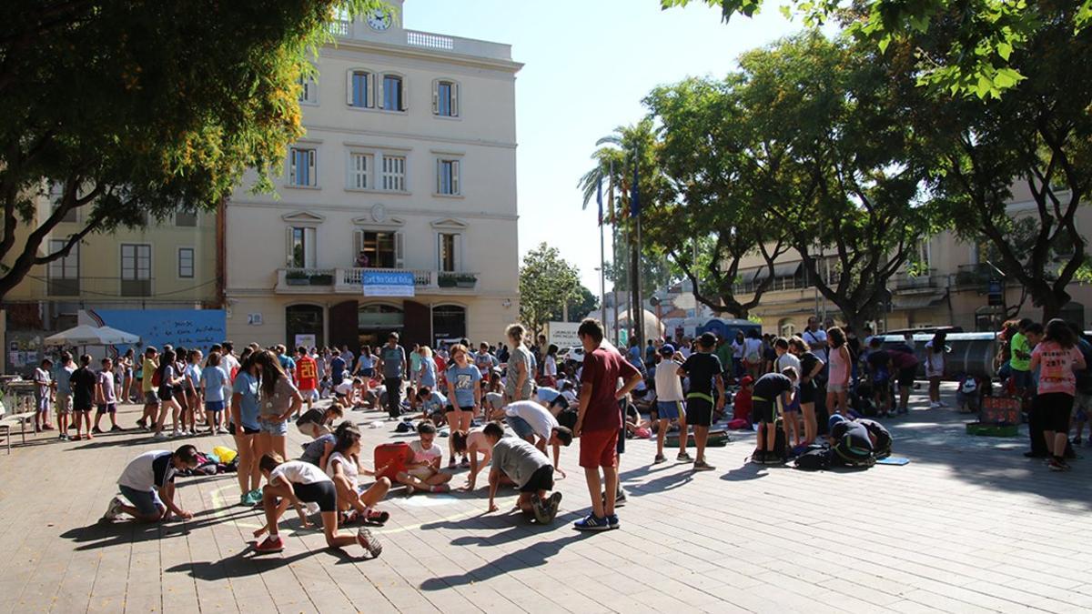 Conmemoración del Día Mundial de las Personas Refugiadas en Sant Boi, el año pasado