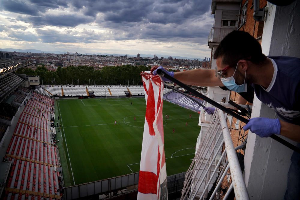 Primer encuentro de LaLiga entre el Rayo Vallecano y el Albacete.