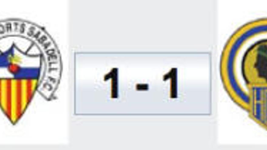 El Hércules arranca un empate de Sabadell