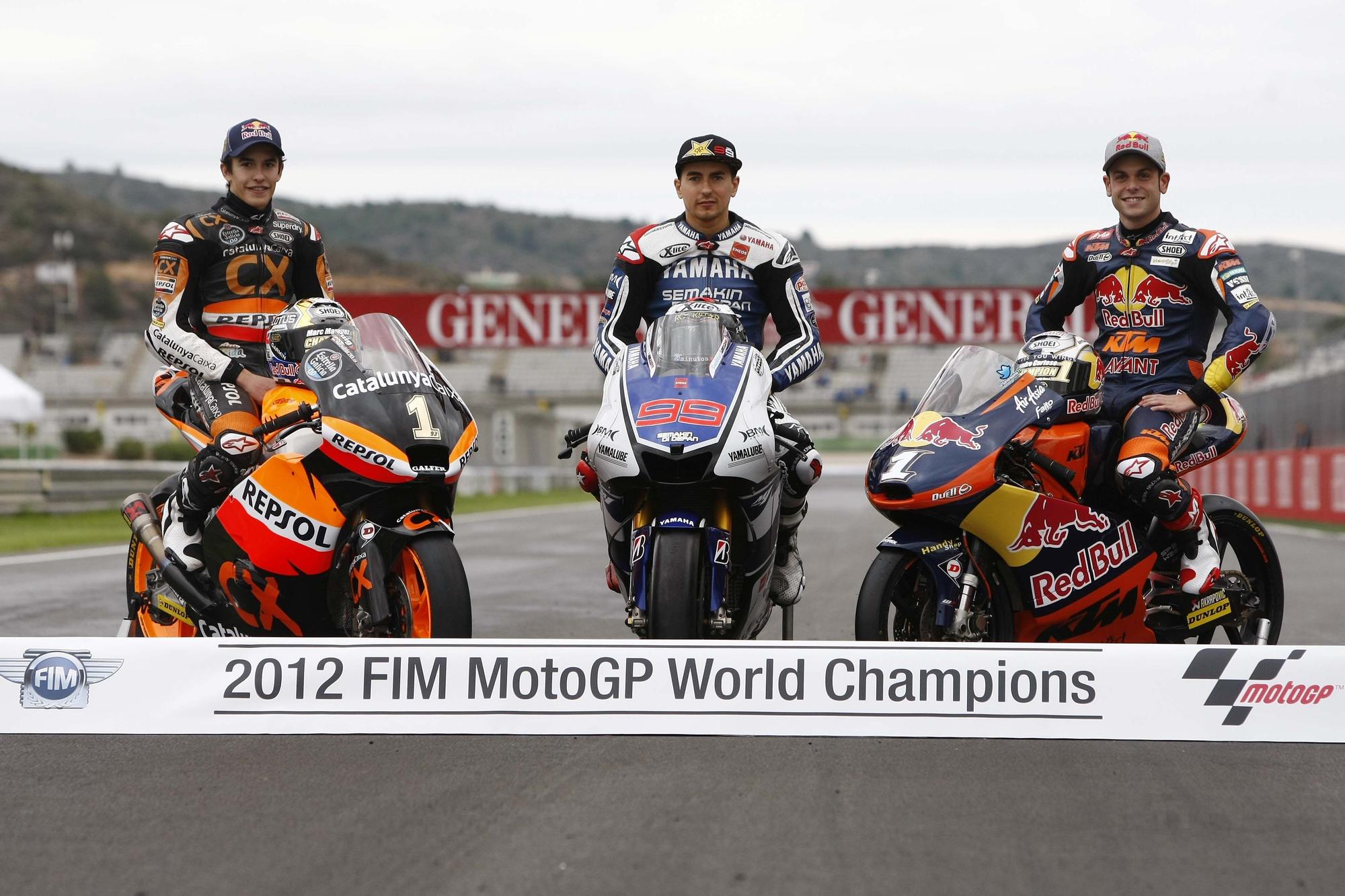 Los campeones del mundo en la historia del Gran Premio de la Comunitat Valenciana