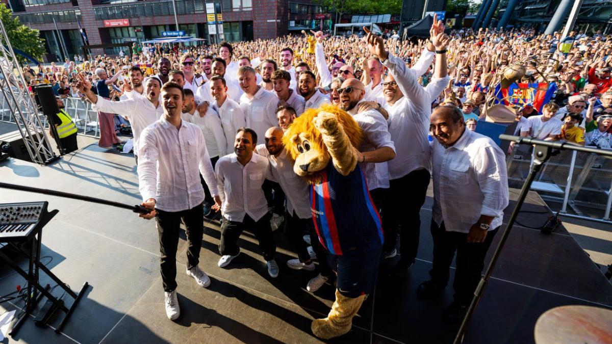 El Barça, en un espectacular show junto al Lanxess